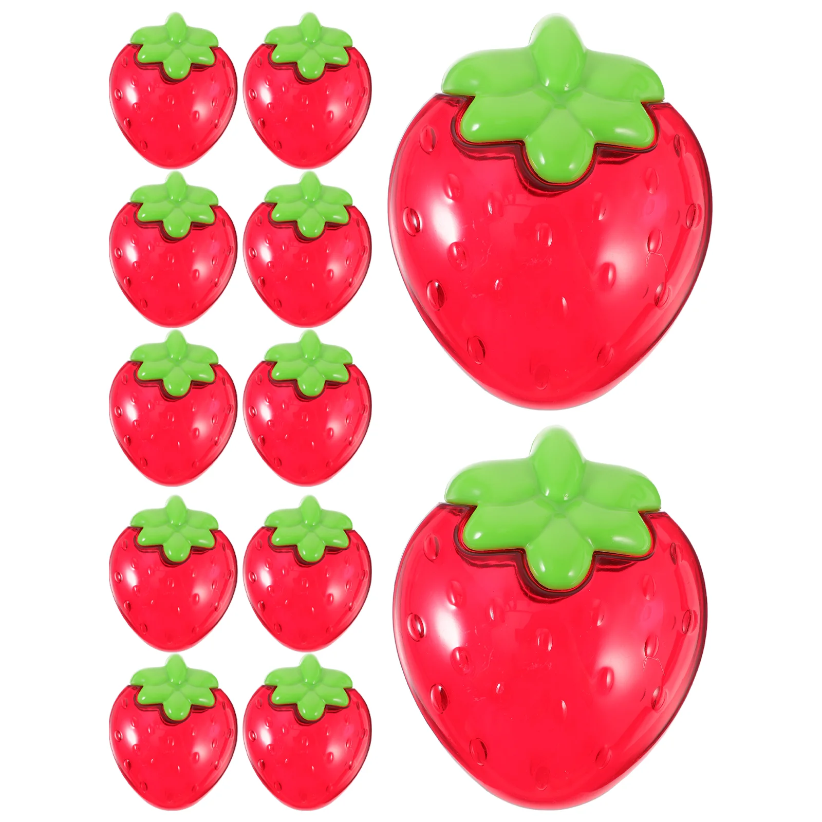 

12 Pcs Strawberry Shaped Packaging Box Candy Gift Boxes For Packing Fruit Wedding Party Decorative Pp Goodie Chocolate Candies