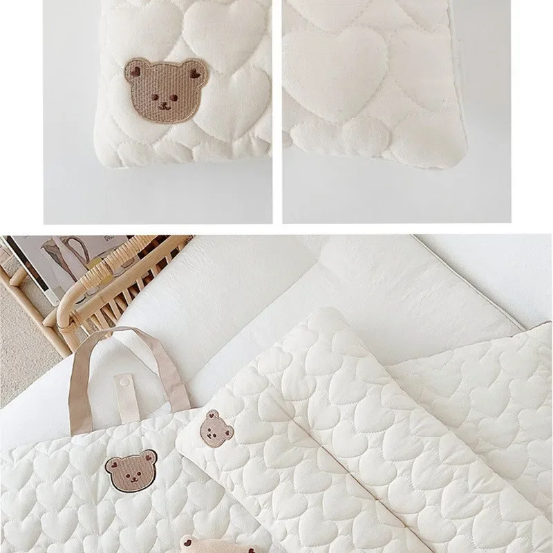 Baby Soft Comfortable Pillow Baby Bear Embroidery Shaped Pillow Comfort Sleeping Utensil Infants Cute Newborn Accessories