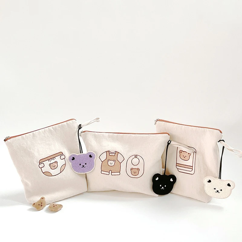 Canvas Storage Bag Set Inner Waterproof Sundries Travel Makeup Storage Bag 5