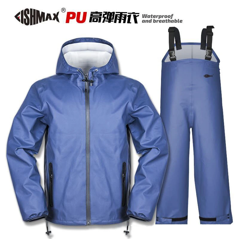 Motorcycle Raincoat Men's Raincoat Set Split Thickened High Elastic Waterproof Motorcyclist Full-body Fishing Clothes Riding Hat motorcycle raincoat raincoat suit