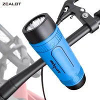 ZEALOT-S1 Bluetooth Speaker Outdoor Bicycle Speaker Portable Waterproof Wireless Speaker Support TF Card+Flashlight+power Bank