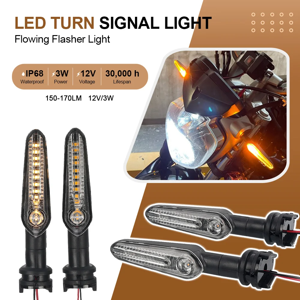 オートバイの方向指示器 オートバイ フロント リア ターンシグナル インジケーター ライト ウインカー LED ランプ ユニバーサル
