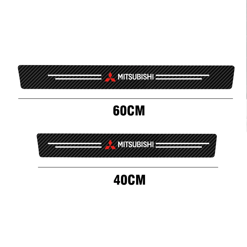 Car Door Sill Sticker 4pcs/set For Mitsubishi Colt Pajero Lancer Outlander
