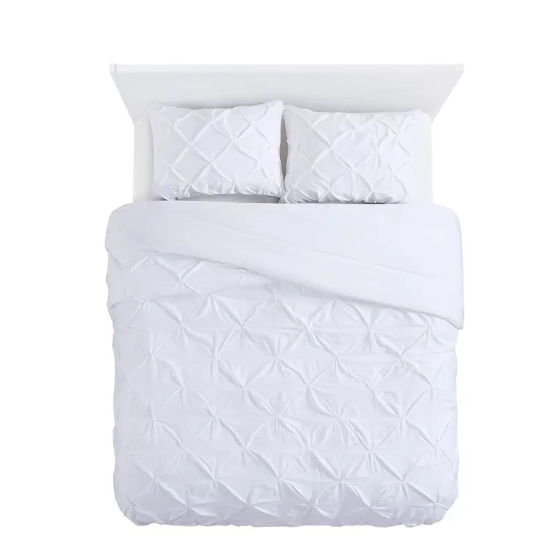 

Better Homes and Gardens White Cotton Pintuck 3-Piece Comforter Set, Full/Queen