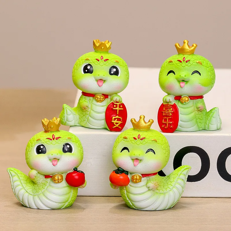 Snake Year Desktop Decorations Chinese Lunar New Year Ornament Wonderful Gift For Kids Creative Chinese Zodiac Accessories