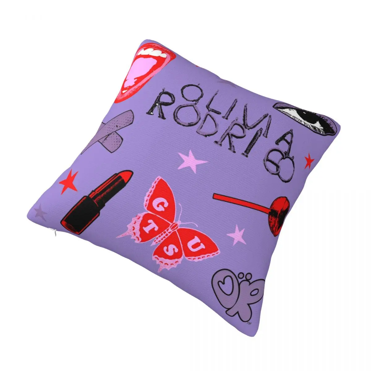 Olivias Vampire Rodrigos Sour Pillow Case Pop  Pillow Cover Polyester Custom Cushion Cover Pillowcases For Sofa Home Decorative 3