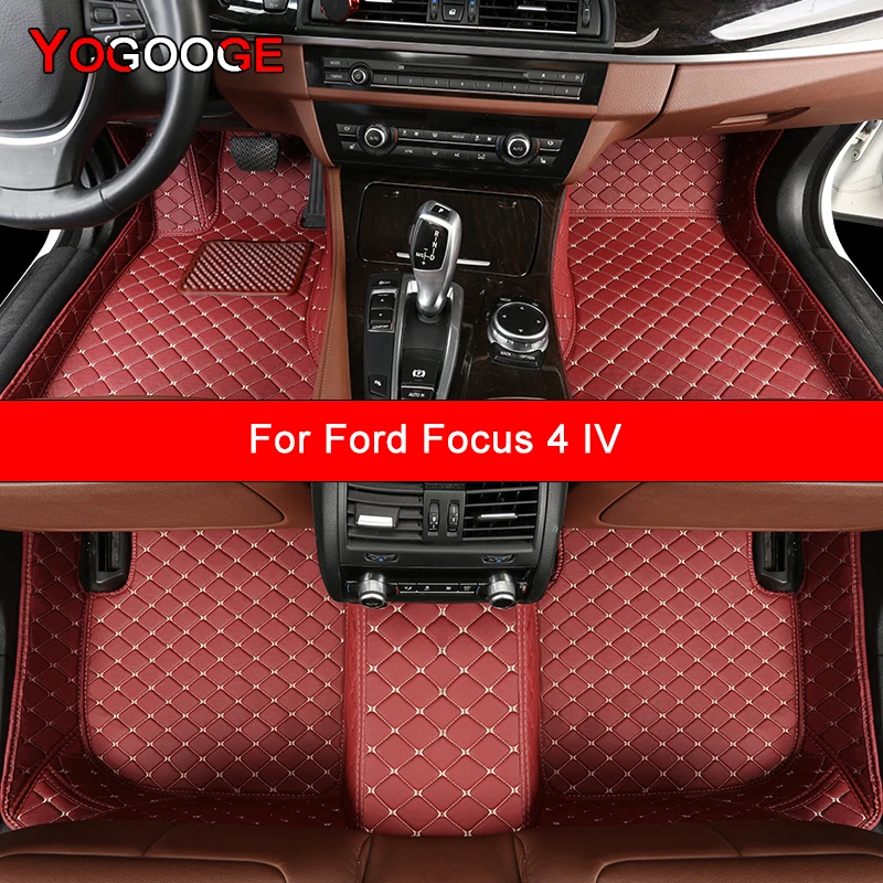 

YOGOOGE Custom Car Floor Mats For Ford Focus IV V 4 5 cosport Auto Accessories Foot Carpet