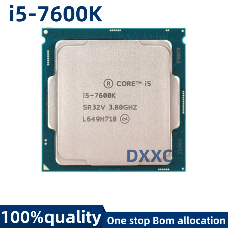 Intel Core I5 7600k 4x 3.8 Ghz Pour Intel Core i5-7600K i5 7600K 3.8GHz Quad-Core Processeur CPU à