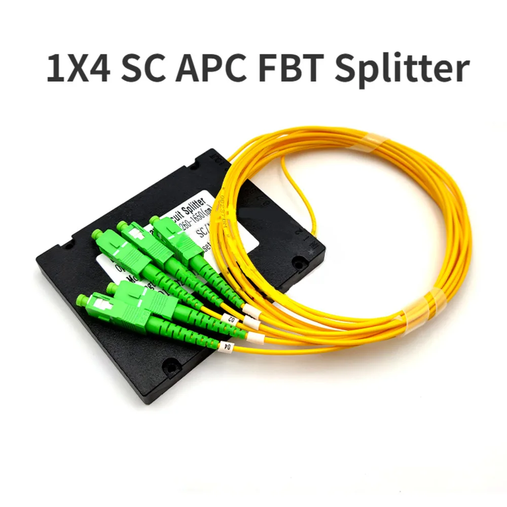 1X4 SC APC FBT Splitter Optical Coupler Fiber Optic FTTH LSZH 1*4 SC
