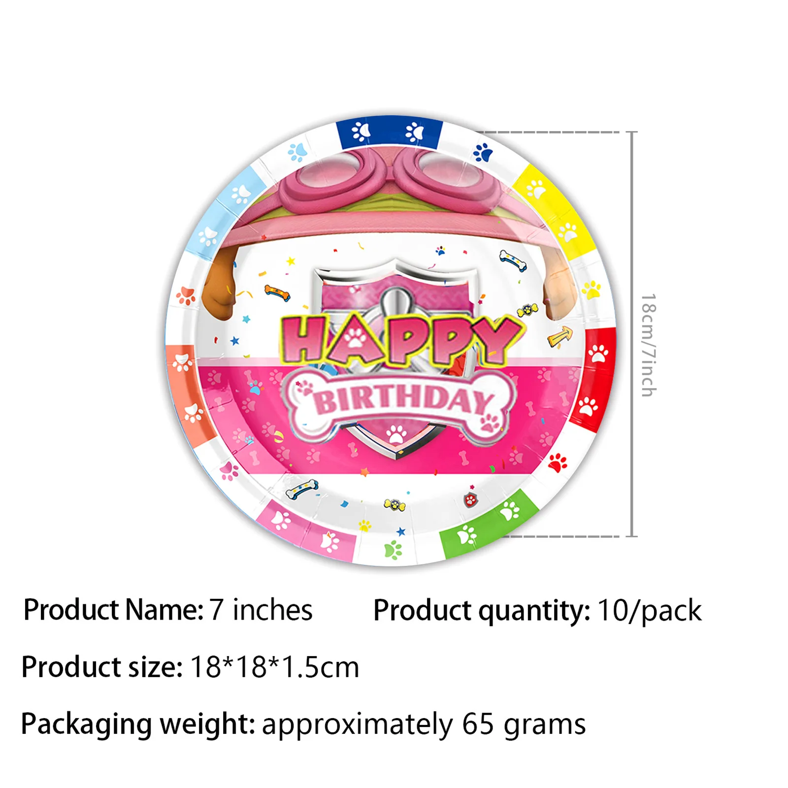 Paw Patrol Geburtstagsparty-Dekoration, Hundepatrouille, Pfote, Geschirr, Tischdecke, Tasse, Teller, Ballon, Babyparty, Kinderbevorzugung, Geschenk, Partyzubehör – Detail 18