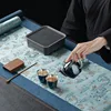 Chinese Fairy Dragon Brocade Dry Brewing Tea Mat Zen Waterproof One Person Tea Table Flag Insulated Tea Tray Mat Accessories 3
