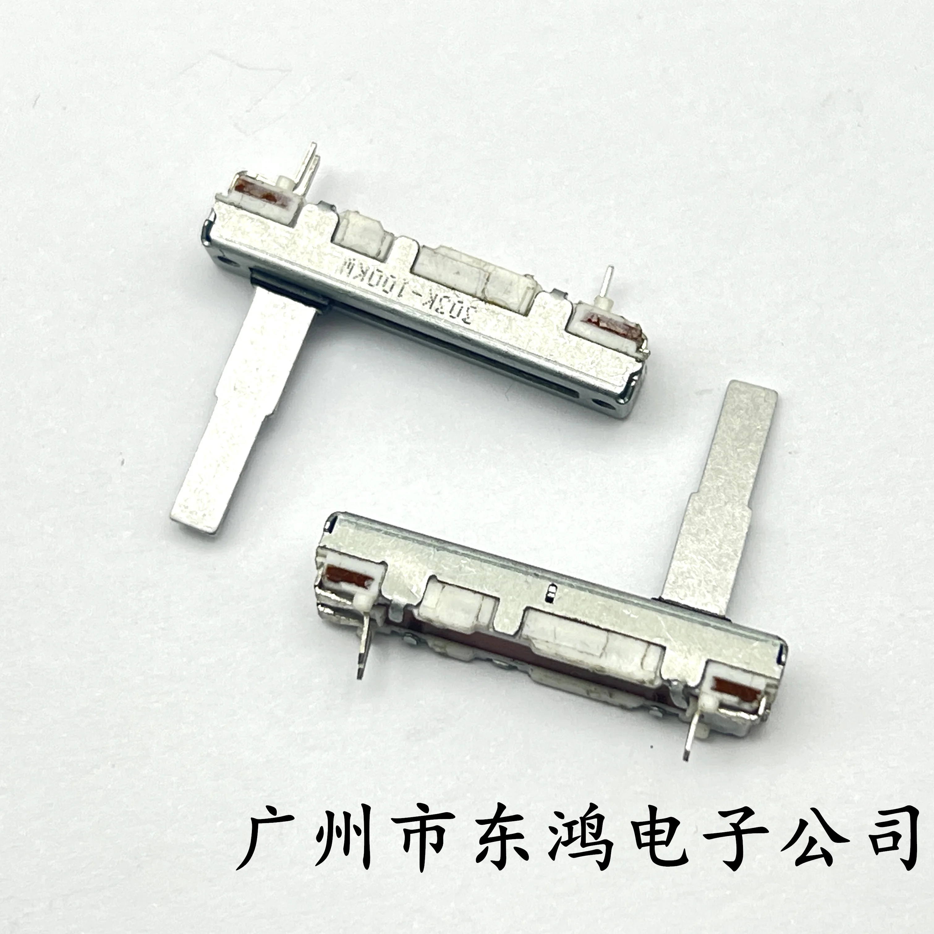 일본 ALPS 직접 슬라이딩 전위차계 W100K, 3 핀 샤프트 길이 20mm, 중간 지점 위치 지정, 35mm, 1 개