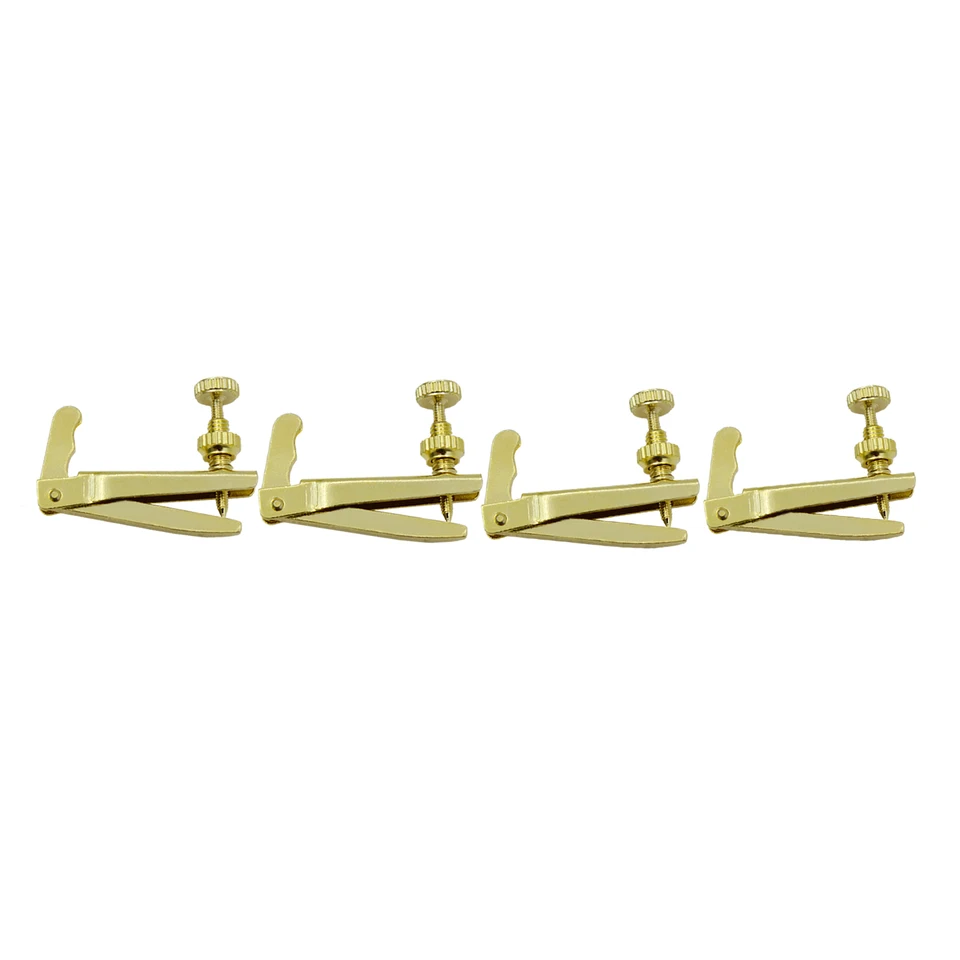 Accordatori Per Violino 3/4-4/4 In Oro - Set Da 4 Pezzi Con Spedizione