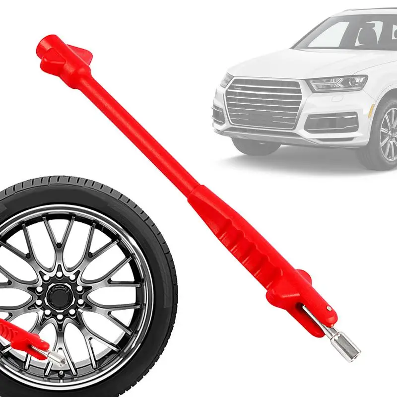 

Auto Tire Valve Stem Tool Valve Installation Tool Nozzle Puller Lever Tire Repair with Valve Core Tool Built in Car Accessories