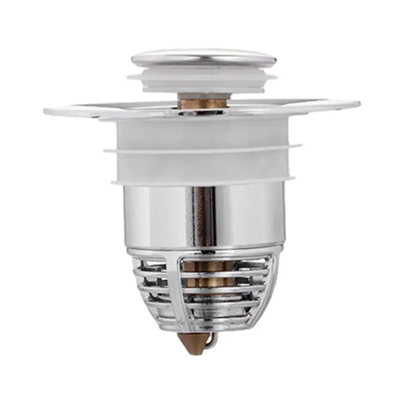 Sink Strainer Stopper  Sink Plug Stainless Steel & Copper Plug Sink Drain Strainer Hair Catcher for Bathroom Basin Sink kitchen stainless steel sink strainer washbasin plug anti odor pop up bounce core basin stopper hair catcher shower floor drain filter