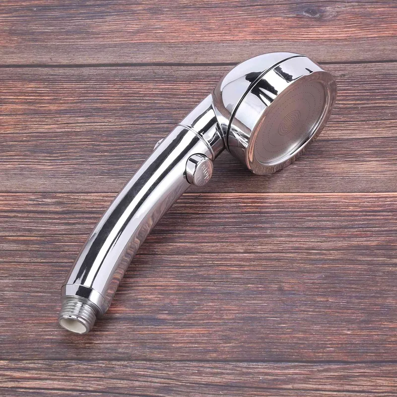 

2X Handheld Shower Head High Pressure Chrome 3 Spary Setting With ON/OFF Pause Switch Water Saving