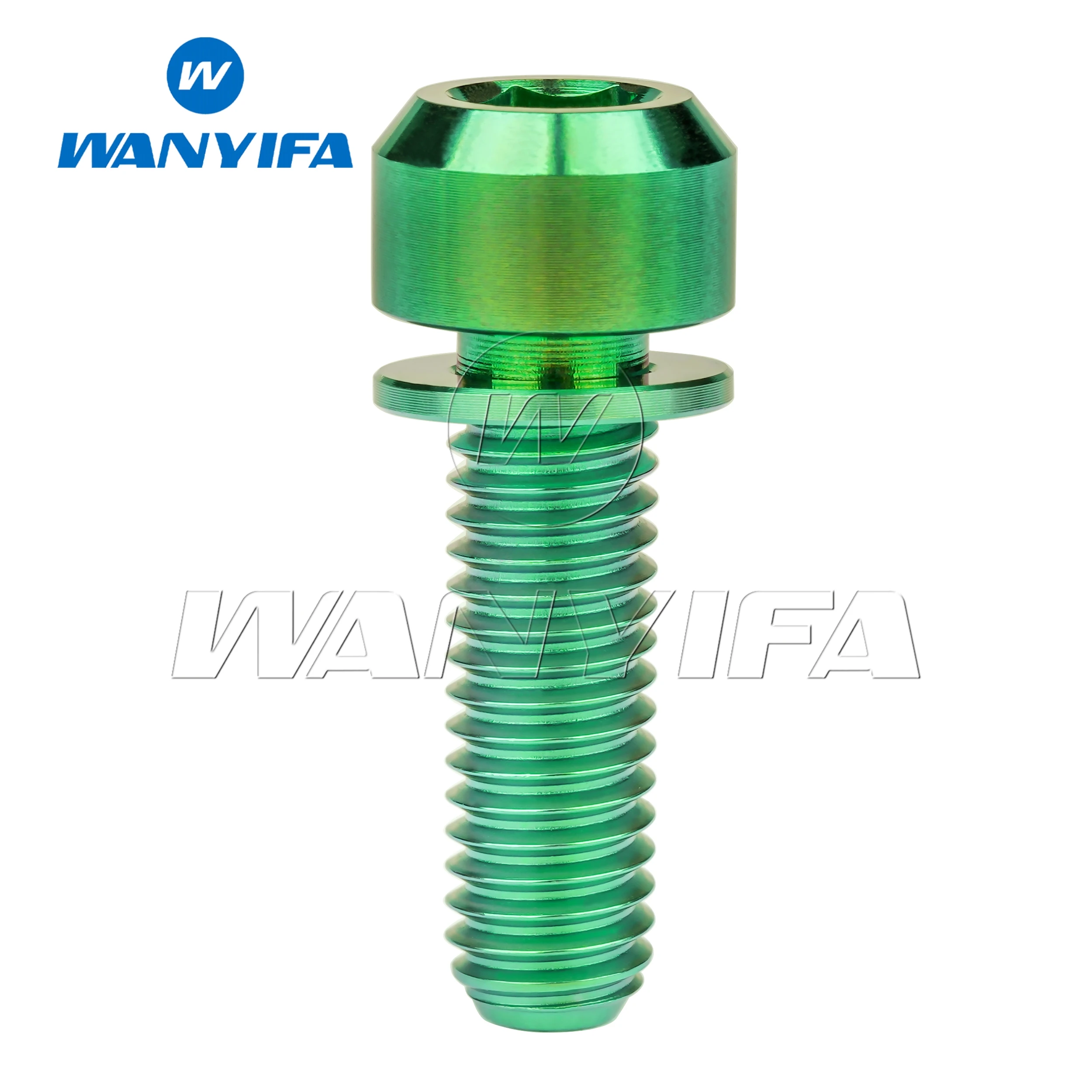 Yaruijia Tornillo De Titanio Cuadrado Cabeza Hexagonal M6 X 35 Mm Y M5 X 16 /18/20 Mm Tornillos Con Arandela Para Vástago De Bicicleta (M5 X 20 Mm+M6 X 35 Mm, Arco Iris