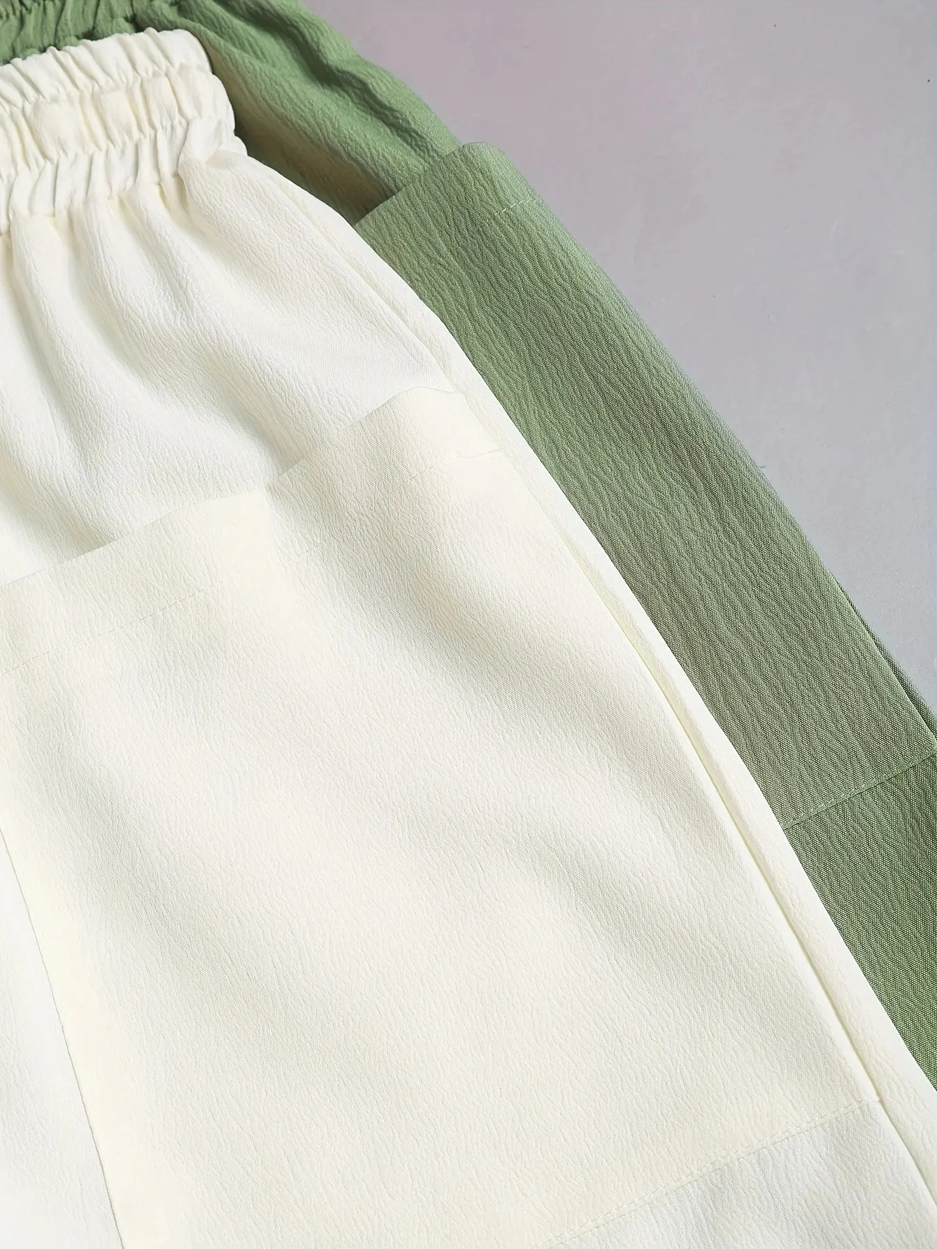 Women 2 Piece Solid Color Casual Drawstring Shorts Set With Pockets Beach Pants 2026 Polyester Image 5
