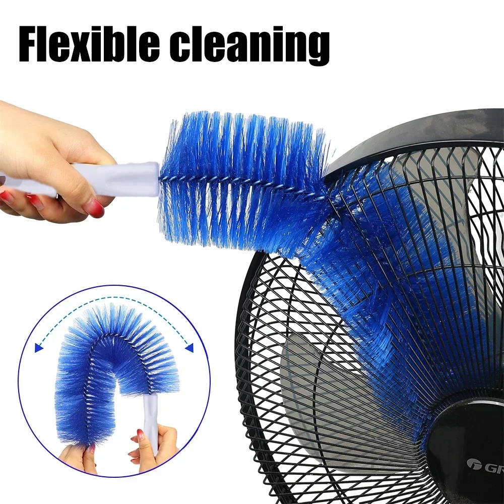 Fan Brush Bendable Microfibre Duster Household Dust Remover Cleanning Brush for Air-conditioner Furniture Shutter Car Cleaner 1