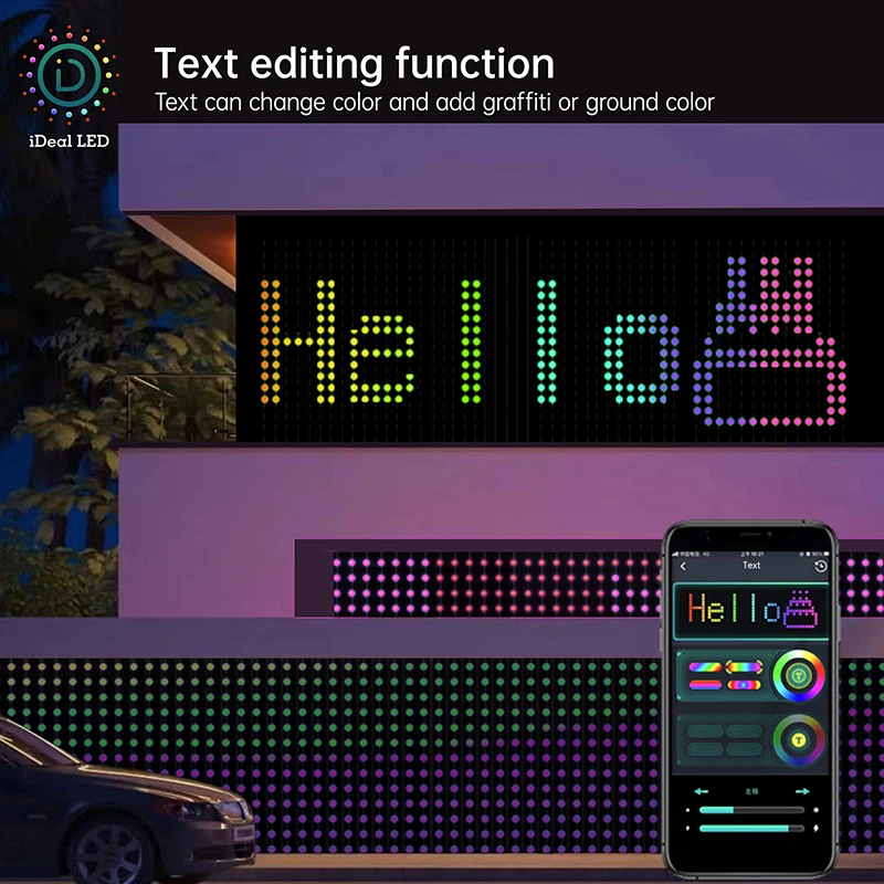 Curtain String Light App Control DIY Picture Text Display Led Fairy Light Garland RGB LED String Light Curtain Lights Wedding De