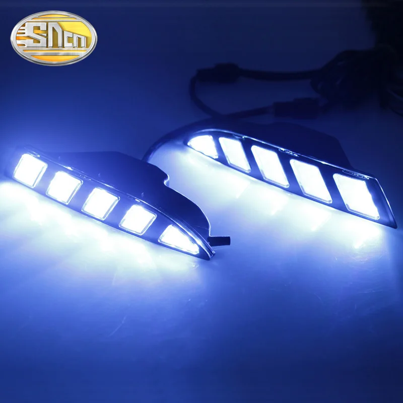 2 pz per Volkswagen Scirocco 2009 - 2014 giallo indicatore di direzione relè impermeabile 12V auto LED DRL luce di marcia diurna SNCN