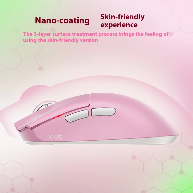 Incott 029 マウス トライモード ワイヤレスマウス Paw3950 Paw3395