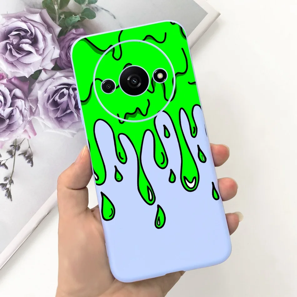 Fashion Moon Pattern Soft Silicone Protective Phone Case Back Cover