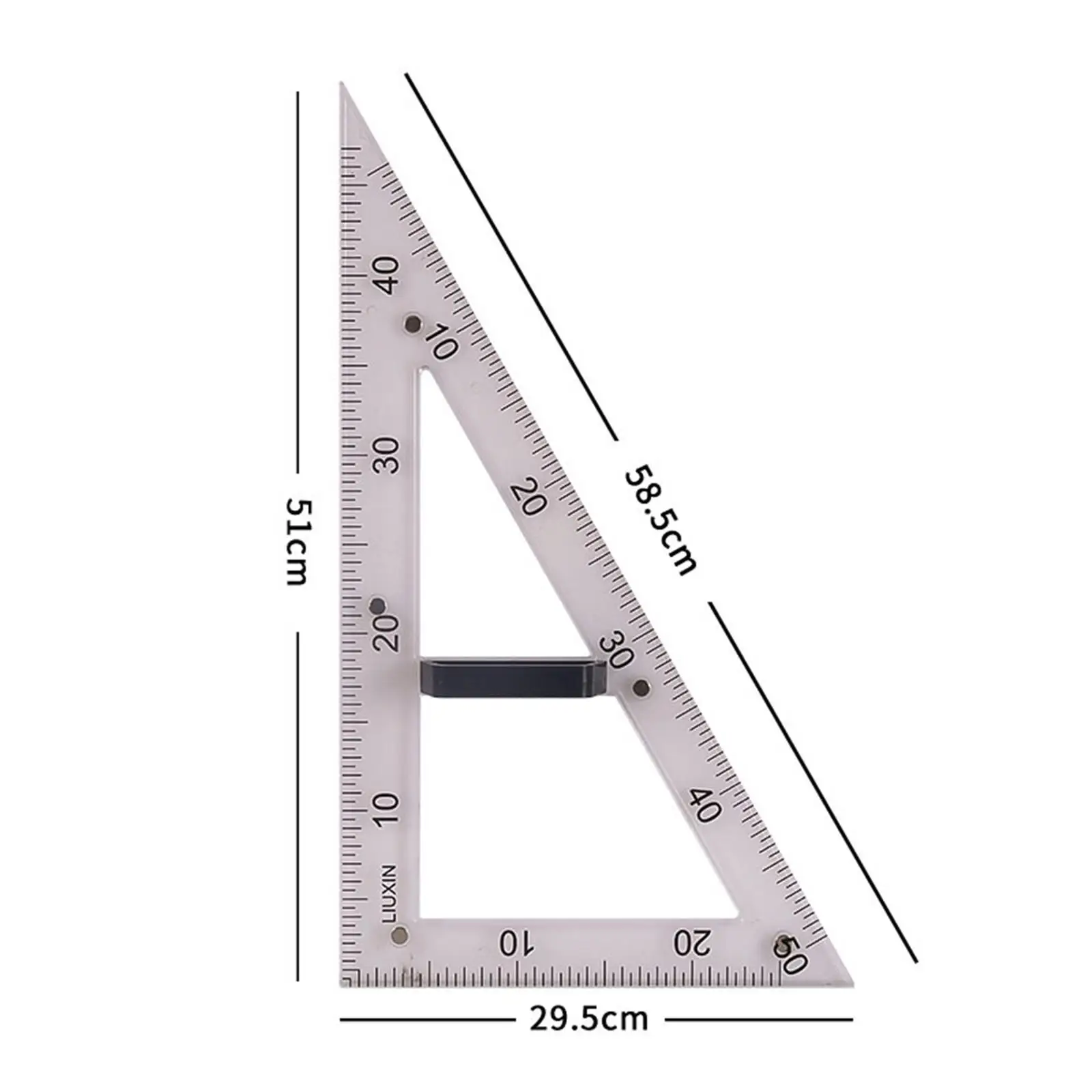 대형 기하학 수학 눈금자, 칠판 교실 사무실용 수학 교육 보조