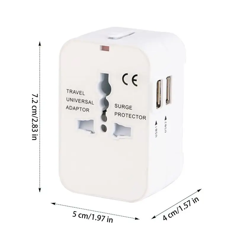 International Adapter Outlet Worldwide Wall Charger Wall Plug Adapter Portable Travel Adaptor For Over 150 Countries