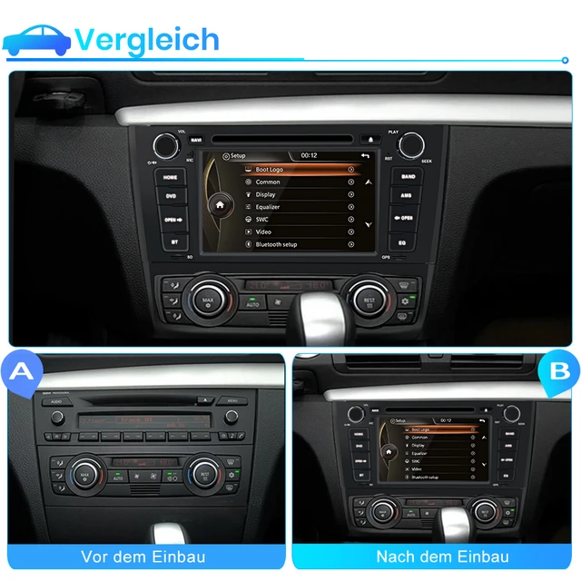 Junsun Android Radio For BMW 1 Series E87 E88 E82 E81 2004-2012 Car Radio  Multimedia 7 inch 2 din DVD RDS DAB+ Autoradio Stereo - AliExpress