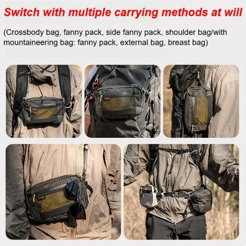 New Dyneema Waist Bag 20L Waterproof UrltraLight Multi Pocket for Cycling Running Hiking Camping Outdoor Sports Accessories 4