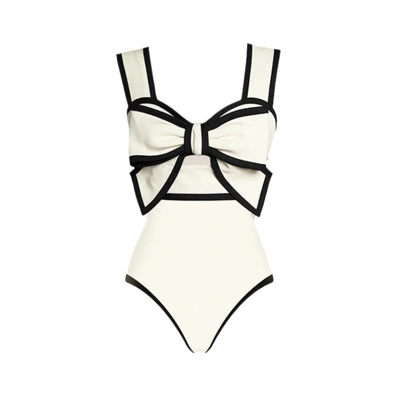 Spot Sexy One-Piece Swimsuit Women's Conservative Belly Covering Large Size Swimsuit Hot Spring Chiffon Beach Skirt Set Swimsuit