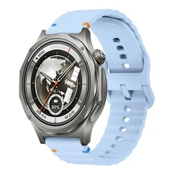Sports Silicone Strap, Breathable Wristband, 18mm, 20mm, 22mm - OPPO Watch S (Light Blue)
