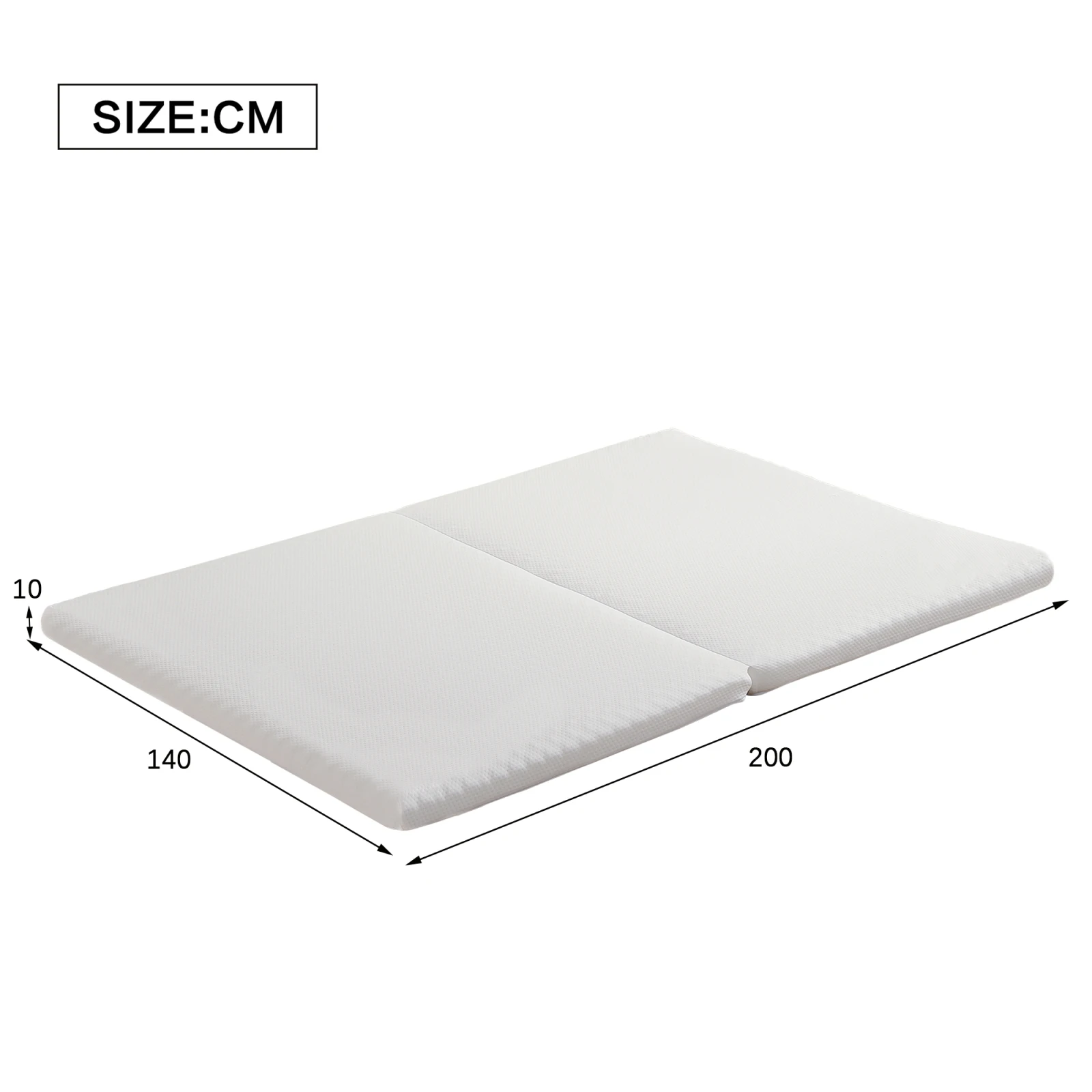 Comanlai Mattress, Breathable Honeycomb Fabric Cover + 23D Bamboo Charcoal Sponge, Hardness H3, Multipurpose Mat