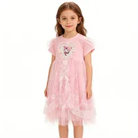 Robe Sanrio pour petite fille, en coton, Kuromi, élégante, robe de princesse pour bébé fille, vêtements de luxe pour enfants, violet, 1 à 2 3 4 5 6 7 8 9 ans 6