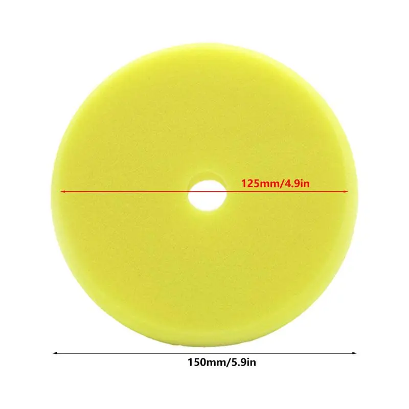 6inch Imported Sponge Polishing Pad Car Waxing ing Polisher Pad Sponge Flat Sanding Car Maintenance Accessories