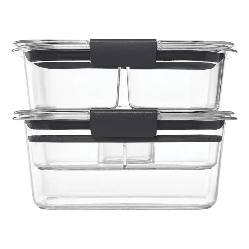 

Food Storage Containers, 9 Piece Variety Salad and Snack Lunch Kit, Clear Tritan Plastic Sushi container Containers for food Pla