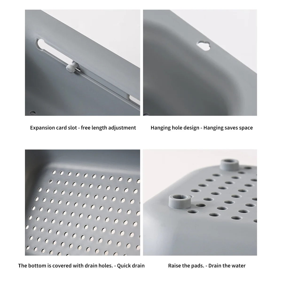 Cestello Scolapiatti Multifunzione - Filtro Per Lavello Con Fori Di Drenaggio - Foto 8