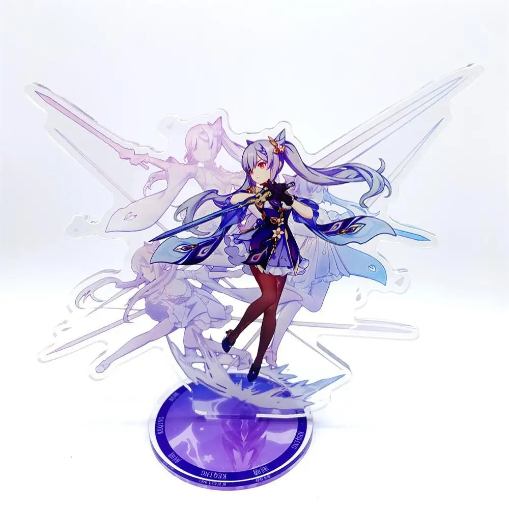 Anime Figure Acrylic Stand - Furina, Arlecchino, Xiao, Yae Miko, Yelan - Desk Decor & Fan Gift