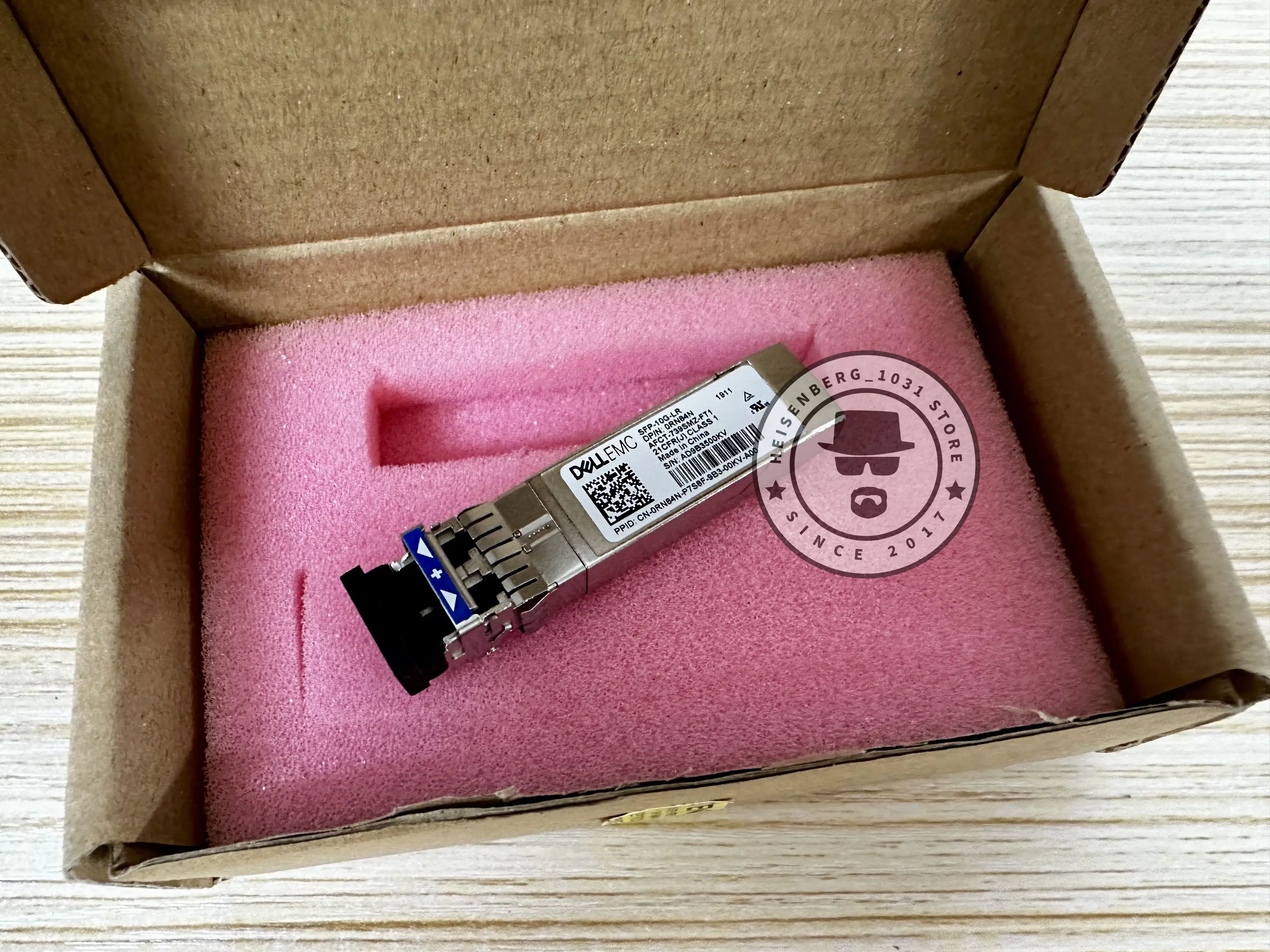 SFP-10G-LR 1310NM 10KM SFP + 10Gbase-LR модуль трансивера 0RN84N Dell EMC Восстановленный продавец.