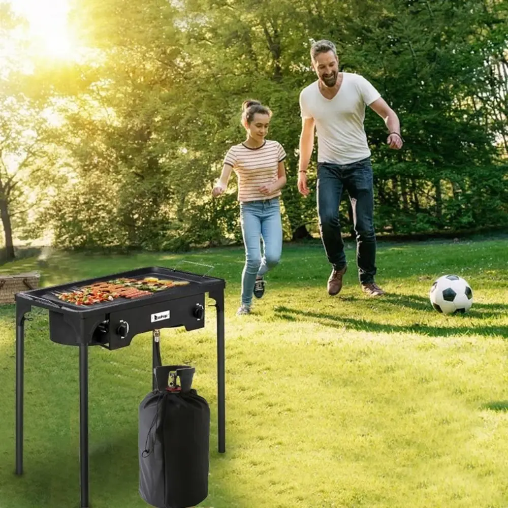 Waterproof Propane Tank Cover Foldable UV Resistant Gas Bottle Protector Dust-proof Ventilated Gas Cylinder Storage Bag Cooking