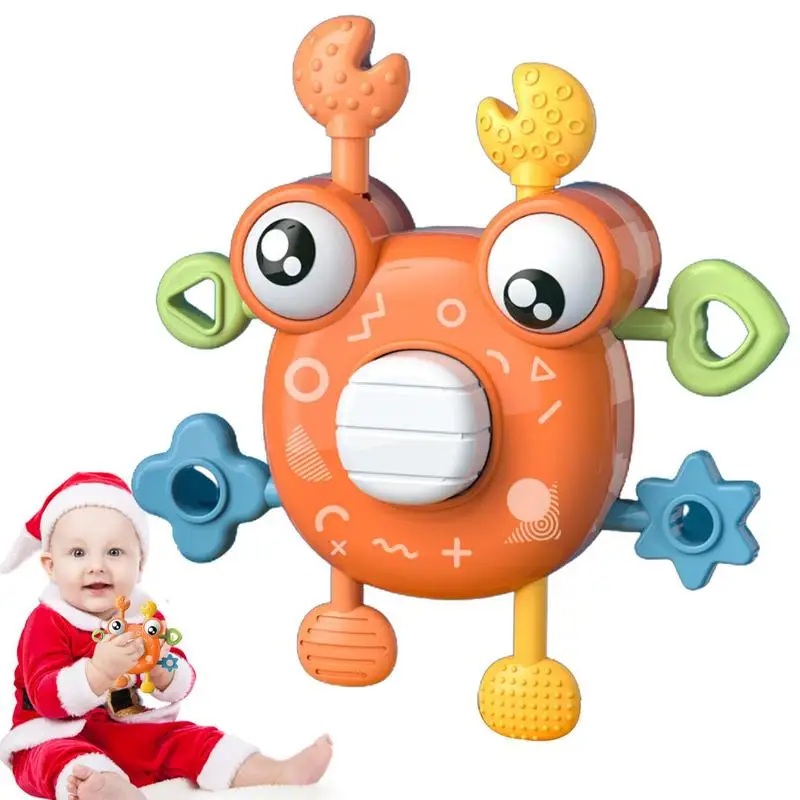 

Креативная нажимная тянущаяся веревка-краб для пальцев, музыкальные игрушки, детская рука, развивающая головоломка для упражнений, игрушка для сенсорного обучения, подарок