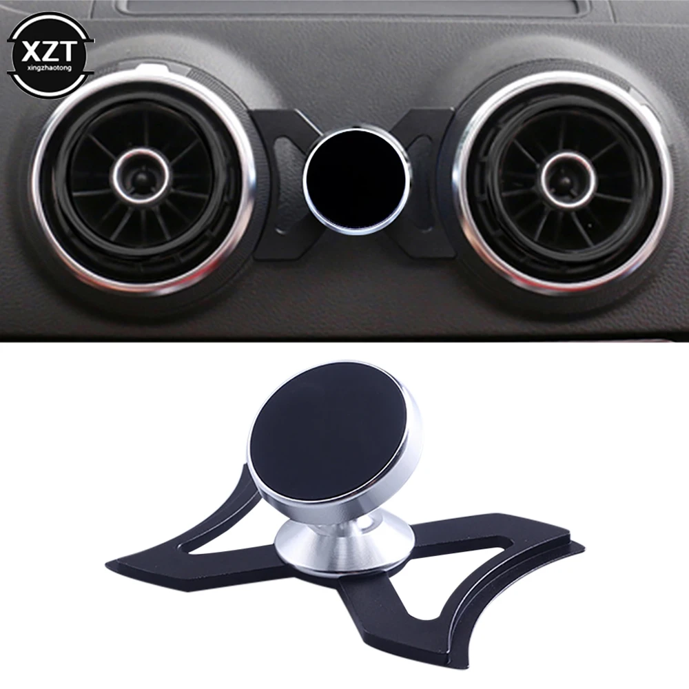 Phone Holder Car Mobile Phone Bracket GPS Bracket For Audi A3 14-21 Metal Material 360 Degree Rotatable Air Outlet