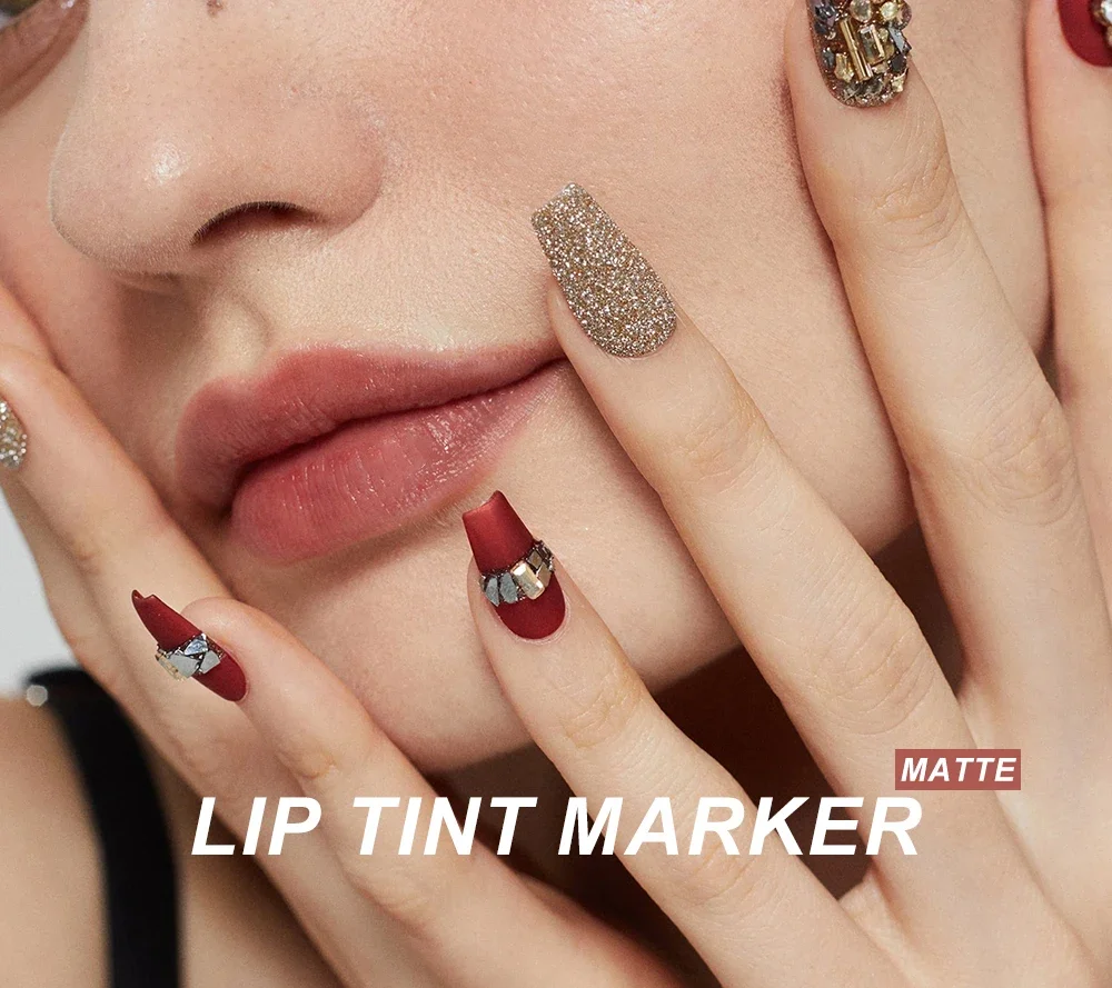 Description Picture 4 of itemLip Tint Pen 6 Colors Available Matte Water Lipstick, Non-Stick Cup Long-Lasting Smooth Lip Liner and Lip Stain Combo Lip Tint