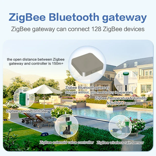 Tuya Zigbee Smart Drip Öntözővezérlő Öntözés Időzítő Automatikus Kerti Öntözőrendszer Alexa Google Home Voice Controlhez - Image 6