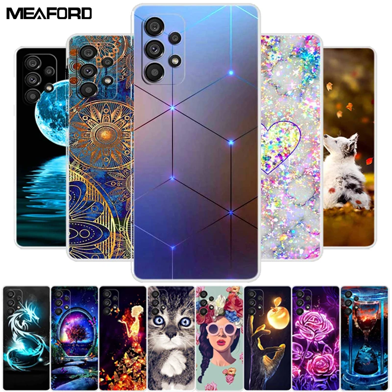 Clear Slim Silicone Printed Coque Cover - Soft TPU Protective Case