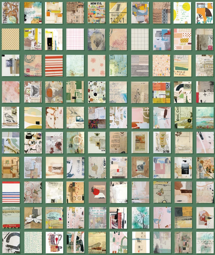 Die neue 400 teile/paket Leichtes Papier Vintage Handwerk Papier Mini Buch DIY Scrapbooking Kunst Collage Fotoalbum Dekor Liefert – Detail 35