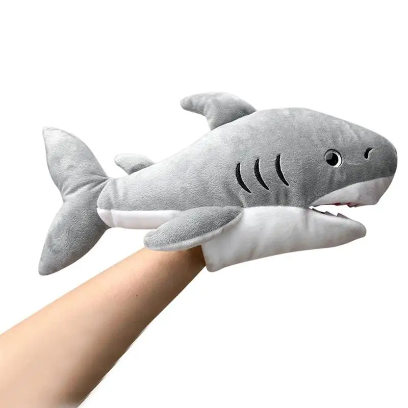 

Plush Octopus Puppet Plush Sea Animals Shark Puppet Movable Mouth Educational Toy Multifunctional Hand Doll Soft Plush For