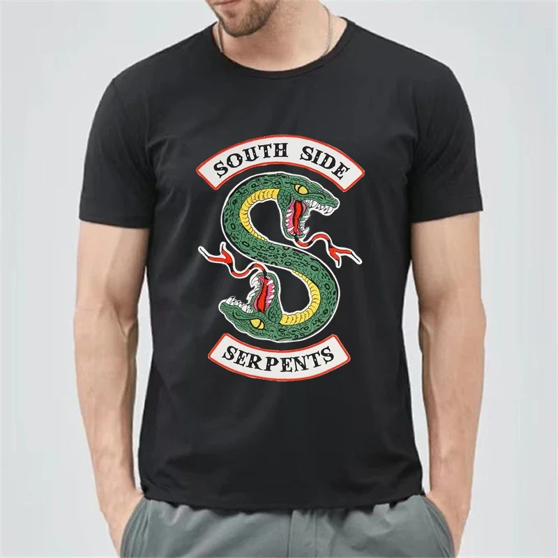 Camiseta Riverdale Southside Serpents Harajuku, camisa con gráfico