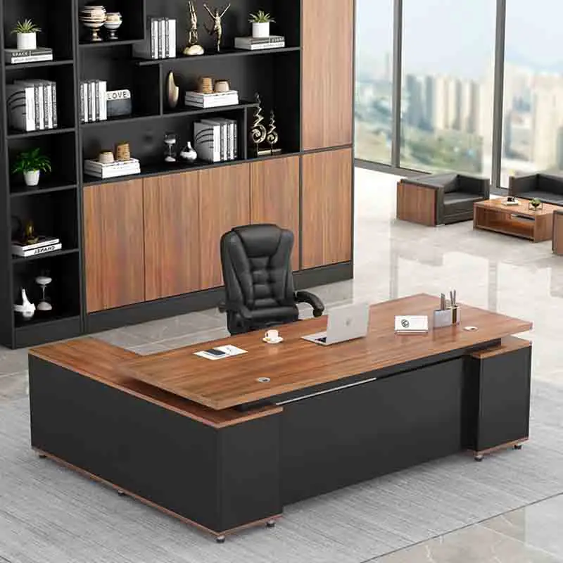 L Shaped Living Room Office Desks Workstation Storage Reception Boss Office Desks Wooden Laptop Scrivania Cameretta Furnitures